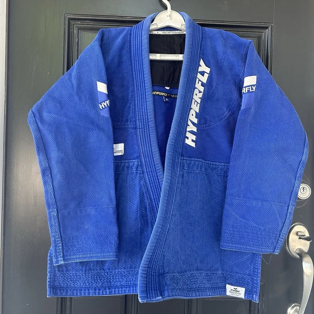 Hyperfly JudoFly X BJJ Premium Gi Men's Size A1 (Medium) Canvas Blue Top Only